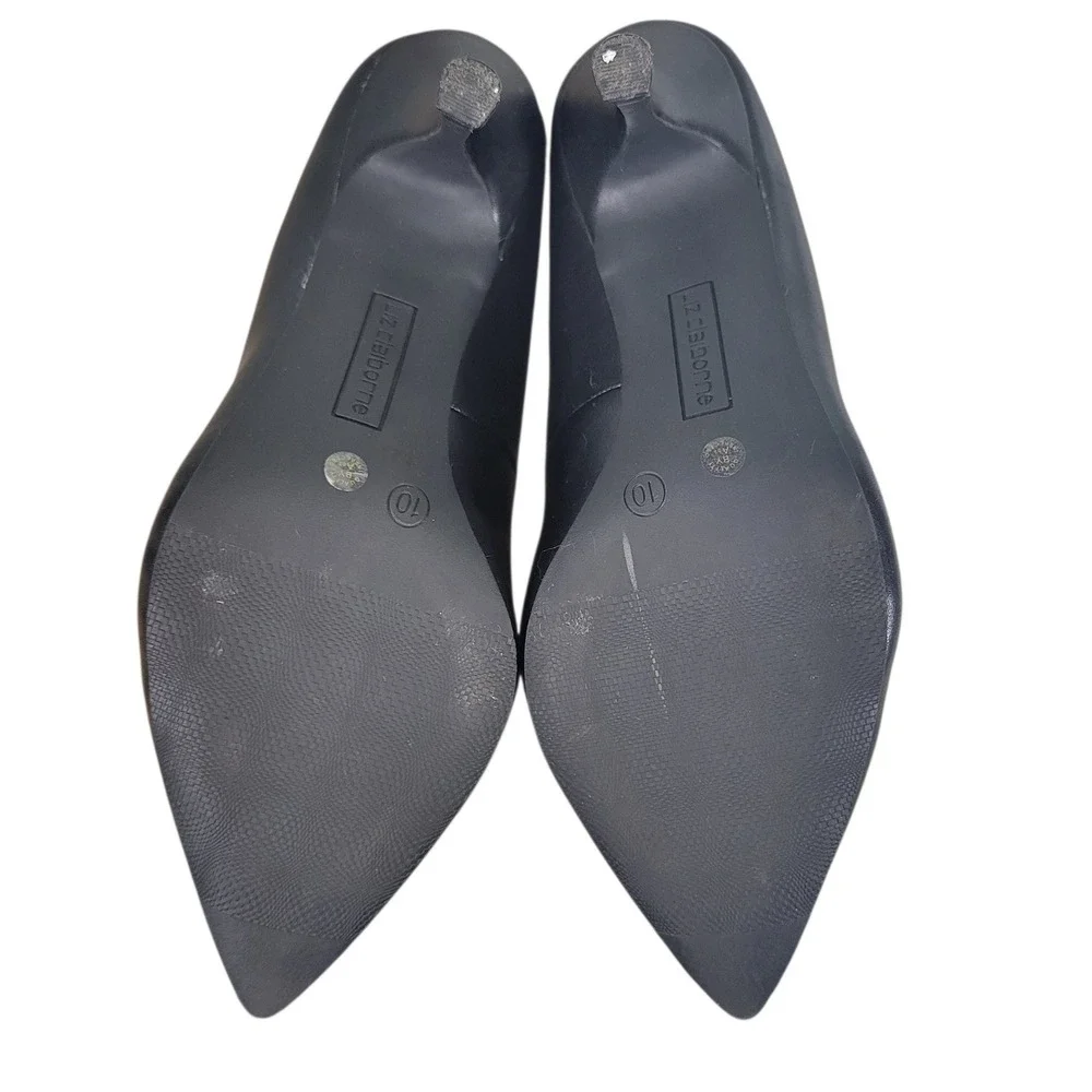 Liz Claiborne Classic Black Pointed Toe 3